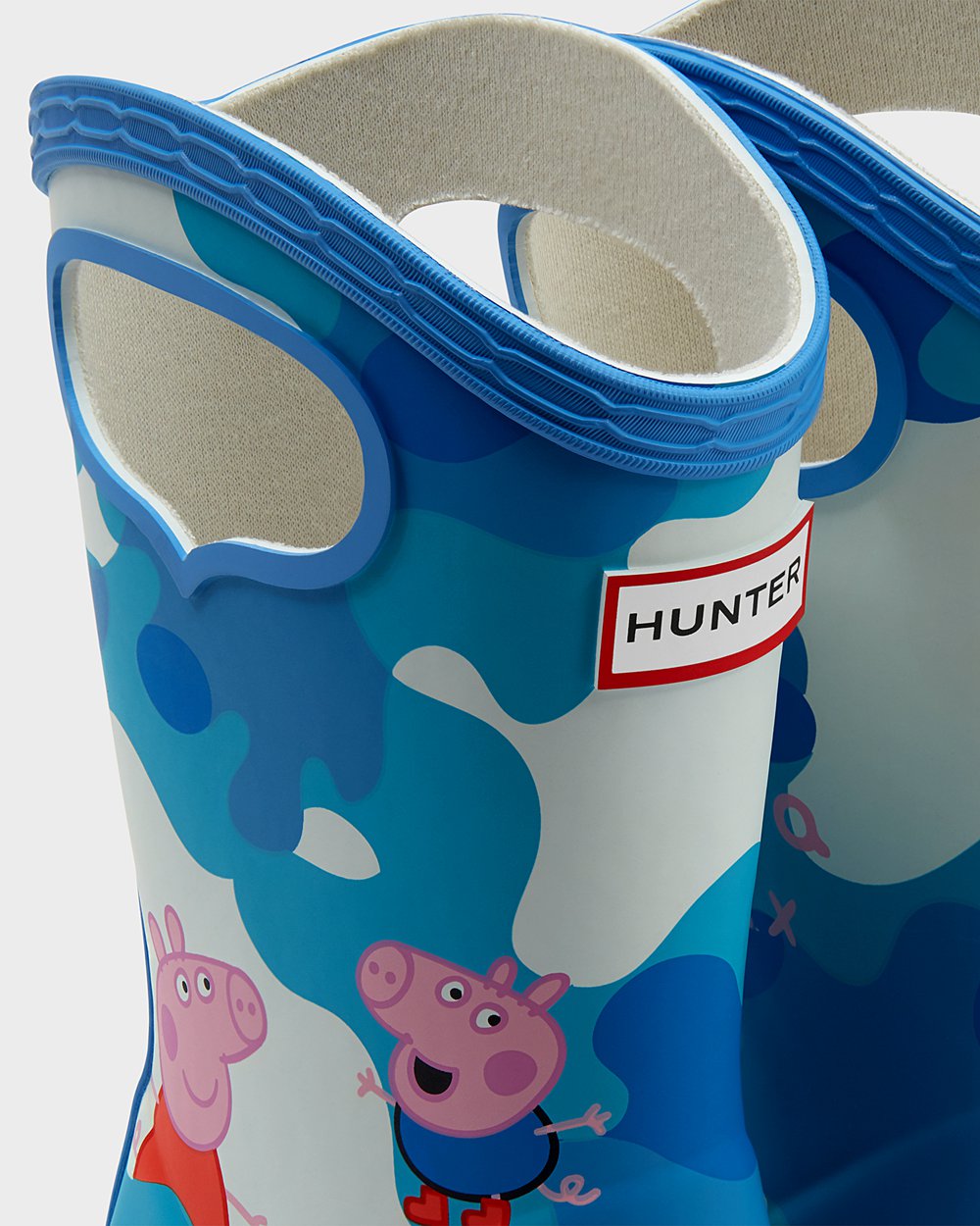 Hunter Gummistøvler Børn Blå | Original First Peppa Pig Grab Handle | XIJHZ-2046